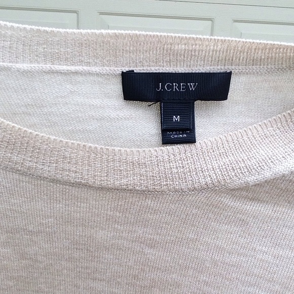 J CREW merino wool light pullover daisies M (K1) - Picture 6 of 6